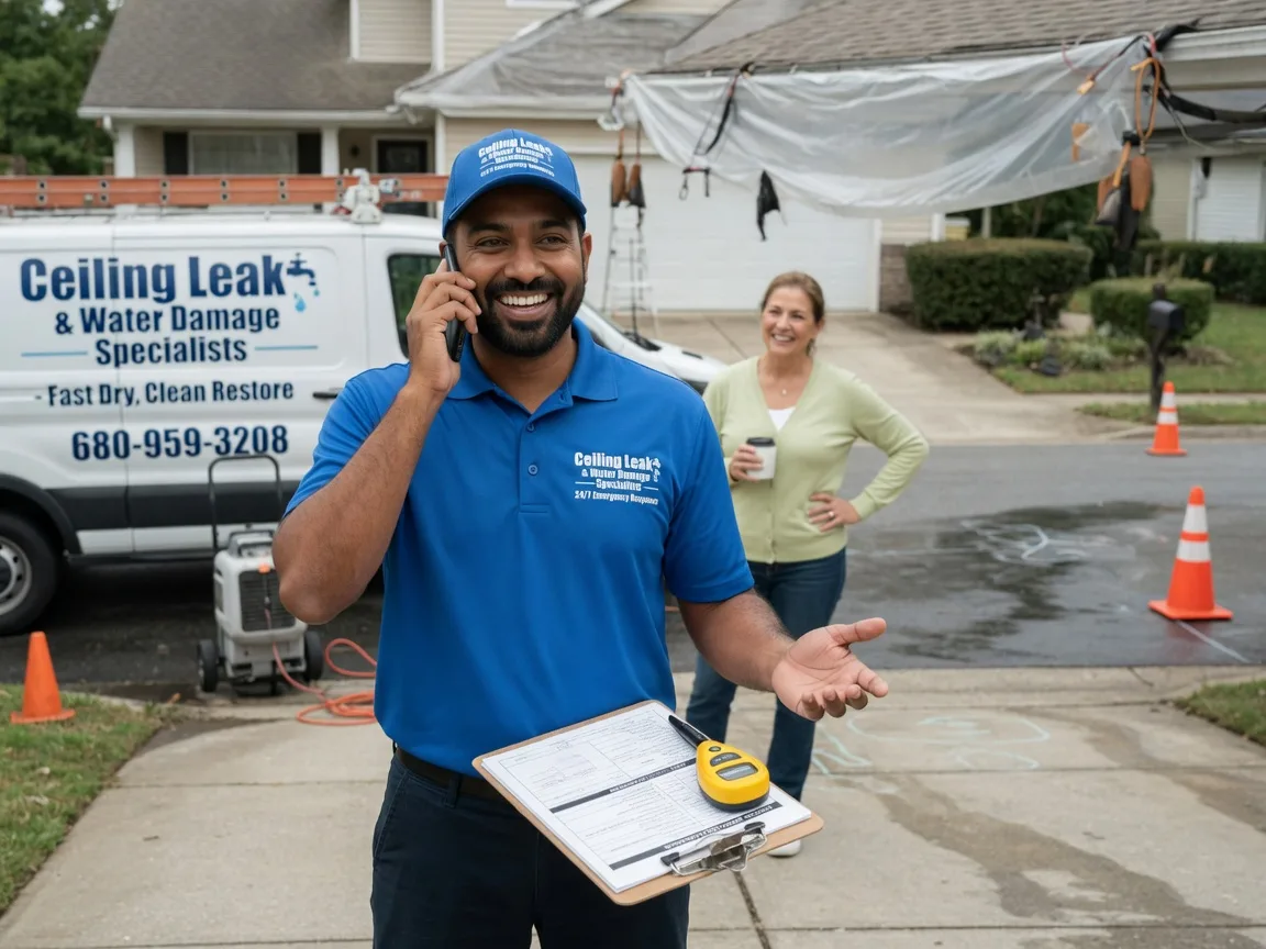 Ceiling Leak Cleanup Sheridan, AR FAQs
